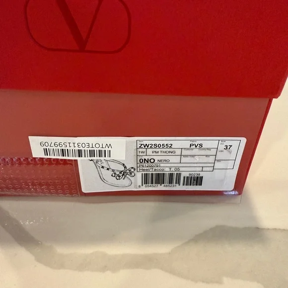 Valentino Garavani Black Studded Sandals - Picture 4 of 4